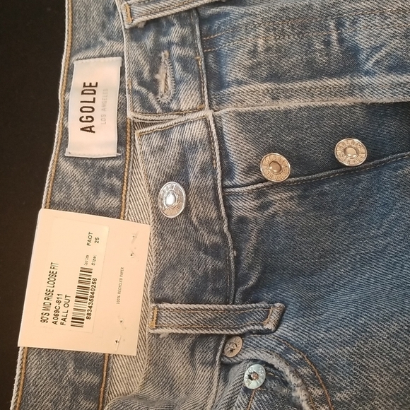 💕AGOLDE💕 '90s Fit Loose Fit Jeans ~ Fall Out Blue 25 NWT - Picture 15 of 16